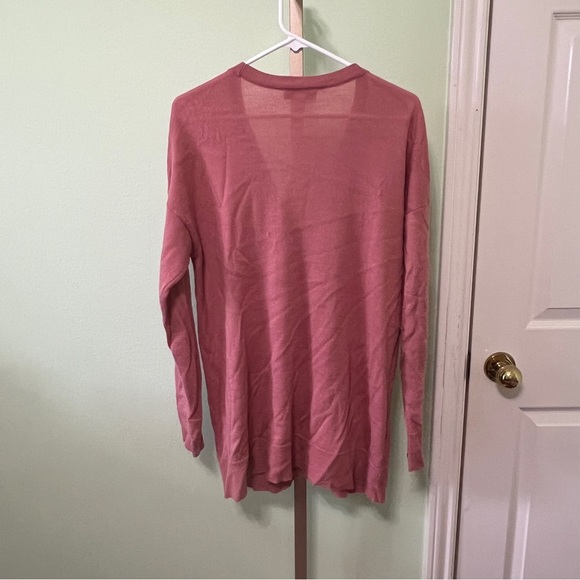 Coldwater Creek cardigan wool blend long sleeve button up Mauve Large - Picture 6 of 6